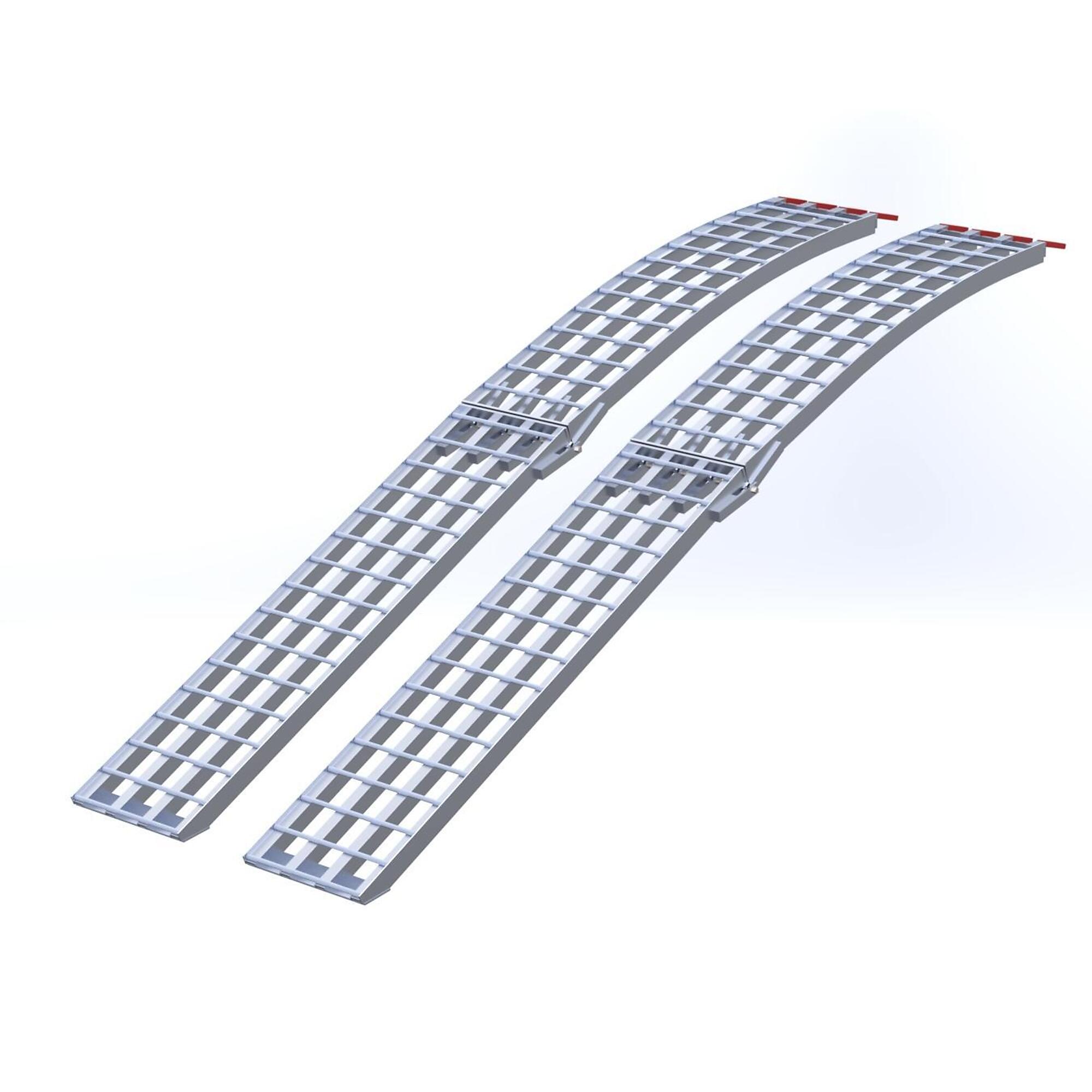 Five Star Manufacturing, Aluminum Arch Folding Ramp Pair 9ft.x12in.1500 lb, Capacity 1500 lb, Model# 912F